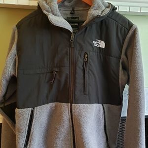 North Face Denali Hooded Zip Up Jacket